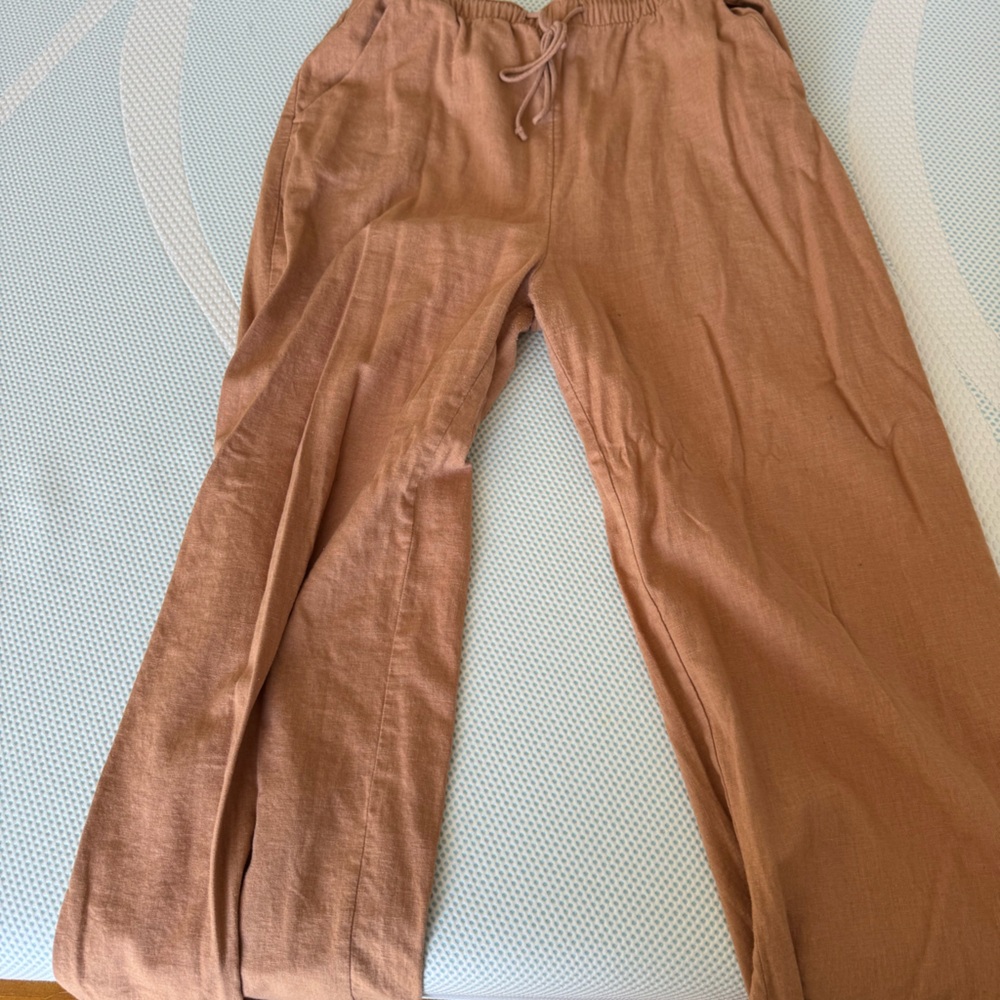 Abercrombie & Fitch Tan Wide Leg Pants